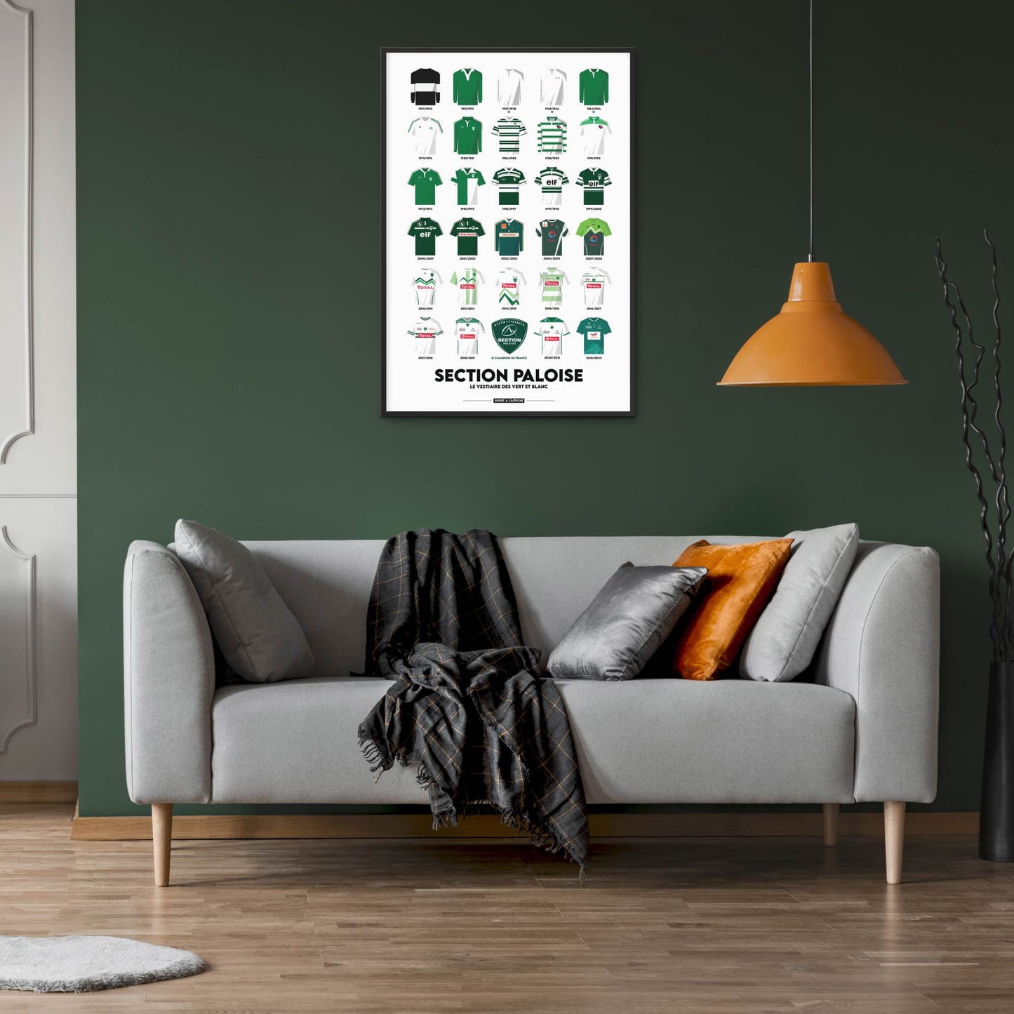 AFFICHE LE VESTIAIRE DES VERT ET BLANC