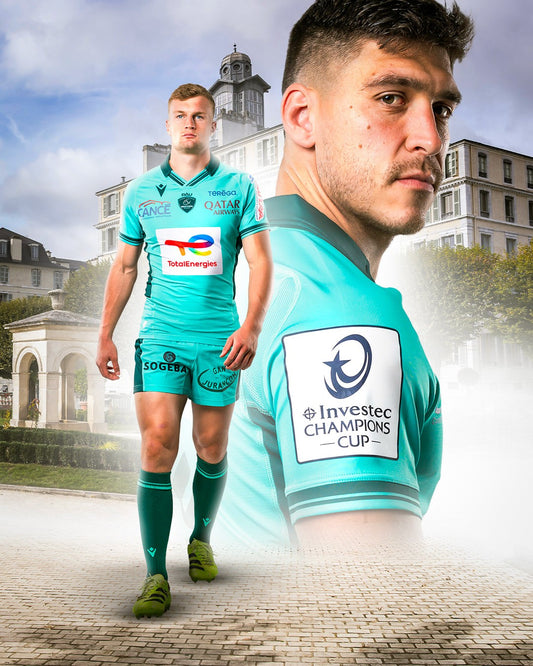 MAILLOT CHAMPIONS CUP VERT FLUO - ENFANT MACRON