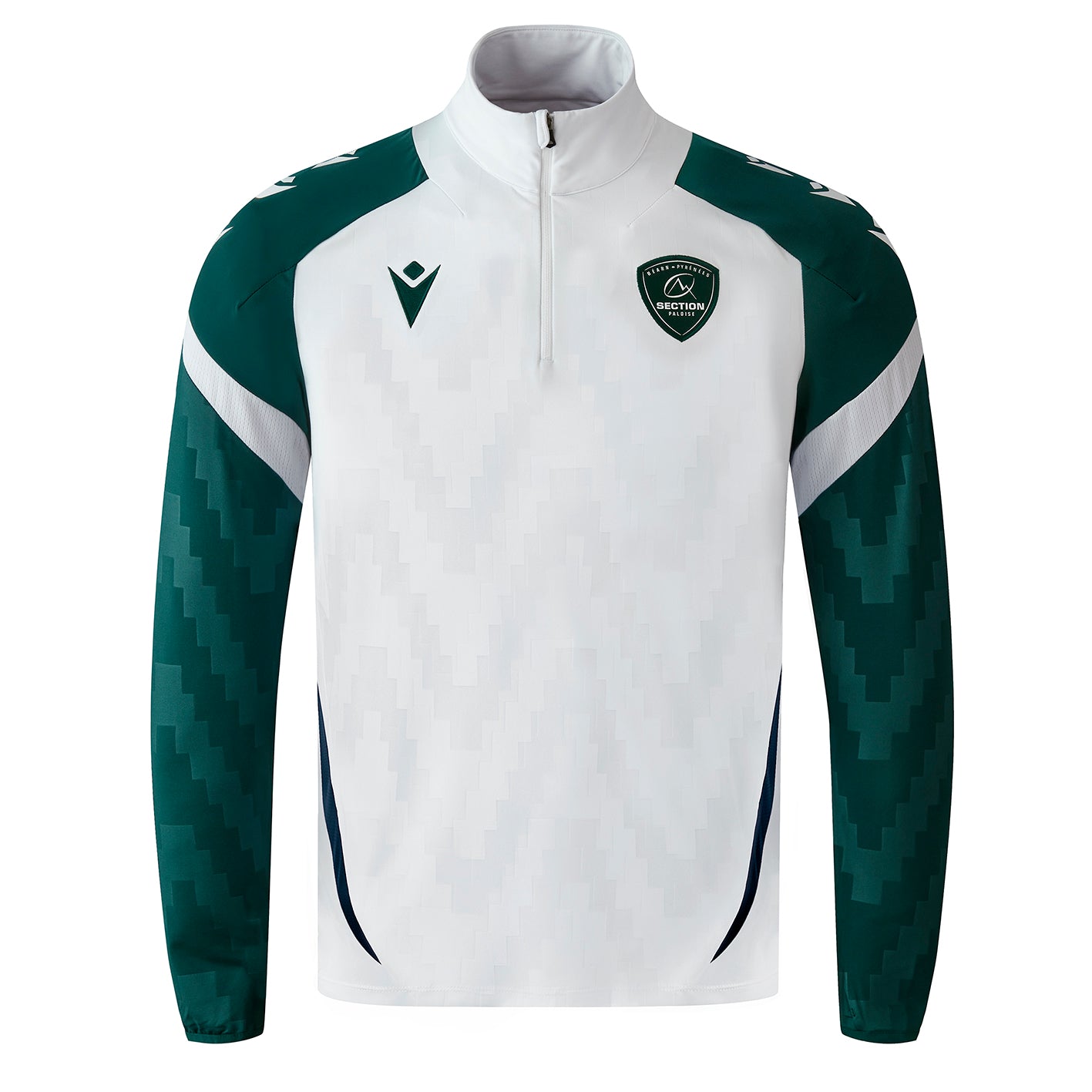 VESTE 1/4 DE ZIP BLANC ENFANT