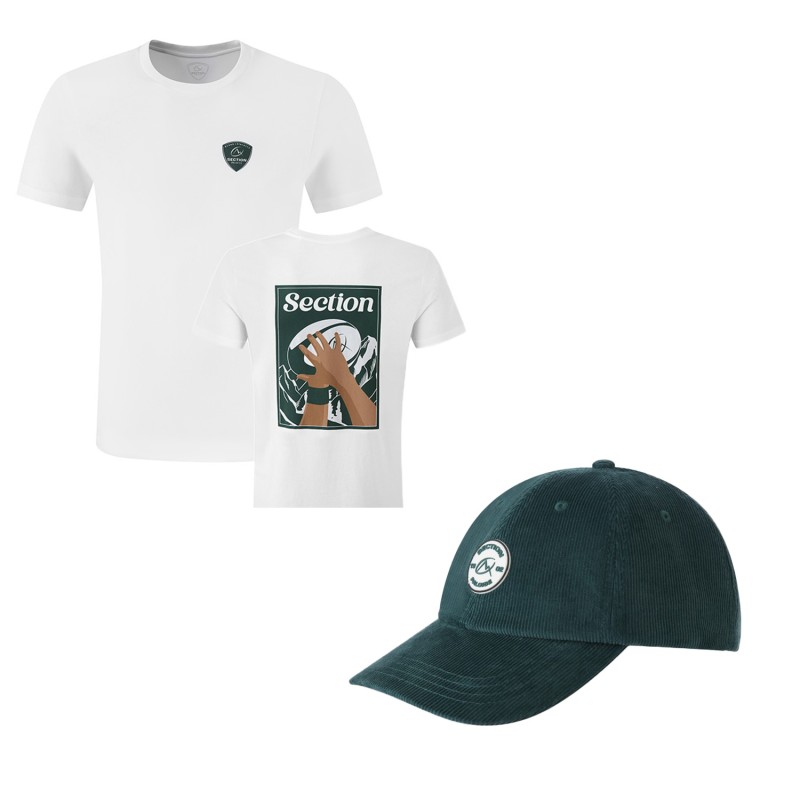 BOX DE NOËL SUPPORTER - T-SHIRT BLANC / CASQUETTE VELOUR