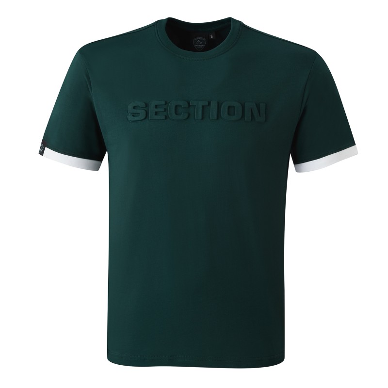 T-SHIRT SUPPORTER EMBOSSAGE VERT