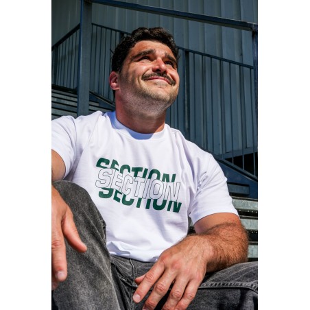 T-SHIRT SUPPORTER SECTION BLANC - ADULTE