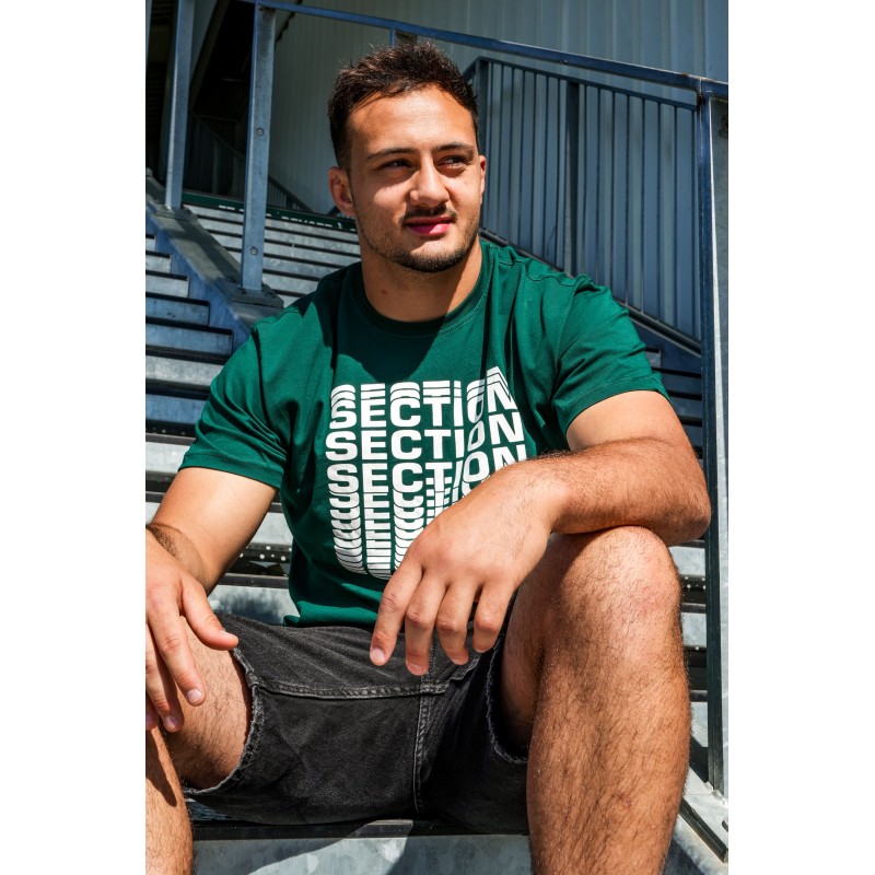 T-SHIRT SUPPORTER SECTION VERT - ADULTE