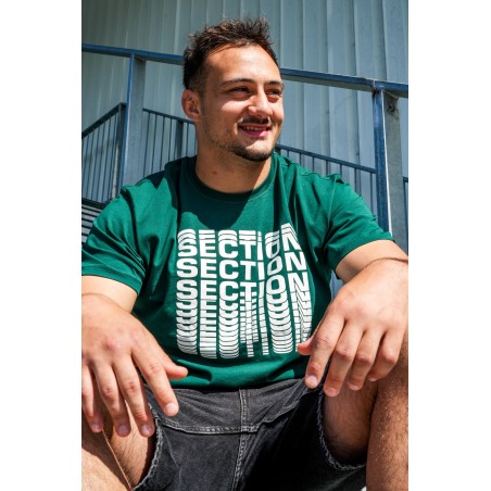 T-SHIRT SUPPORTER SECTION VERT - ADULTE