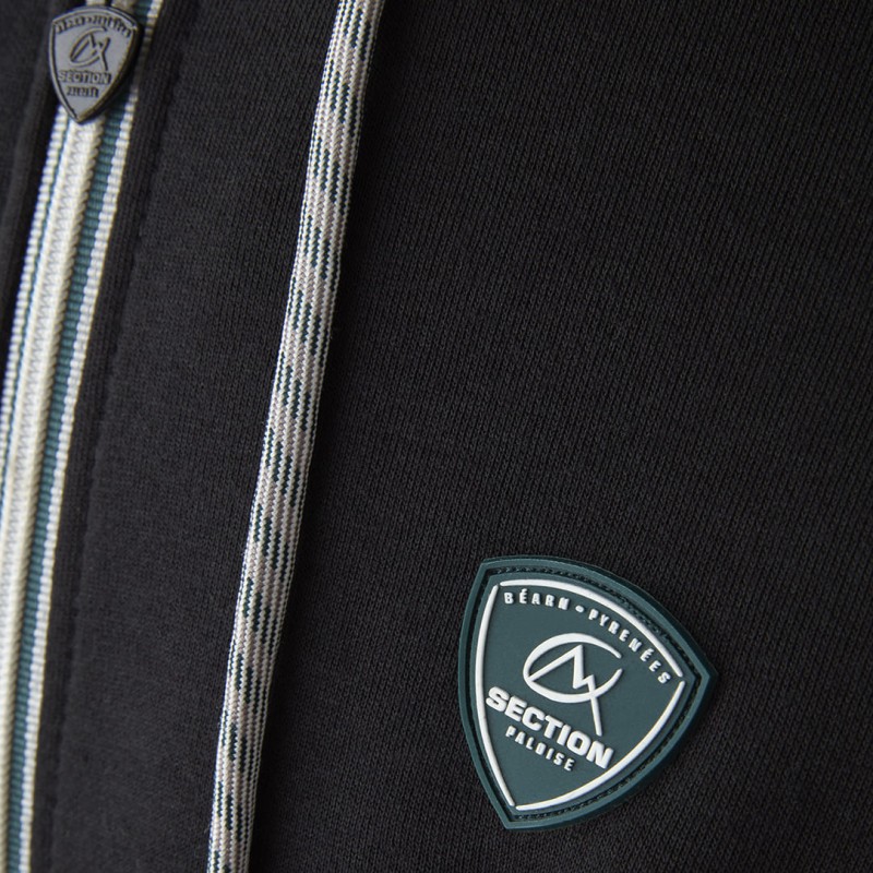VESTE ZIPPEE BLASON NOIRE - SECTION PALOISE