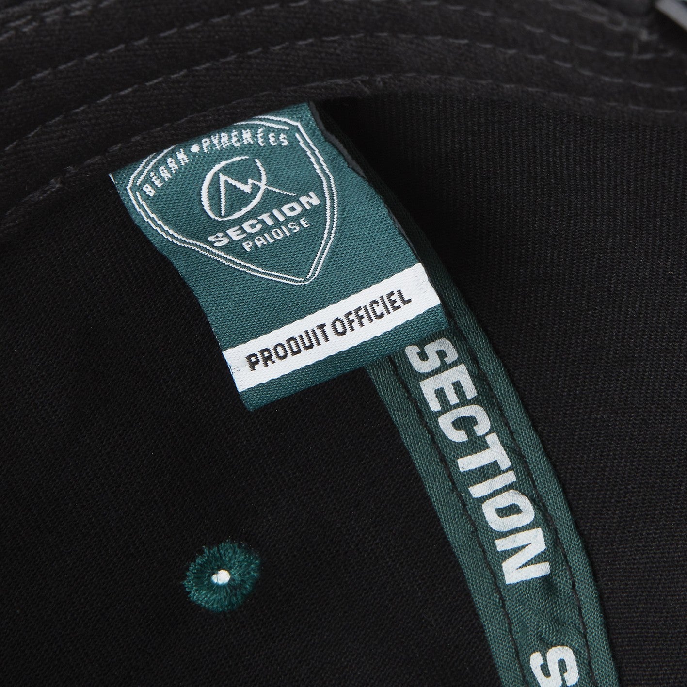 CASQUETTE BLASON NOIRE SECTION PALOISE