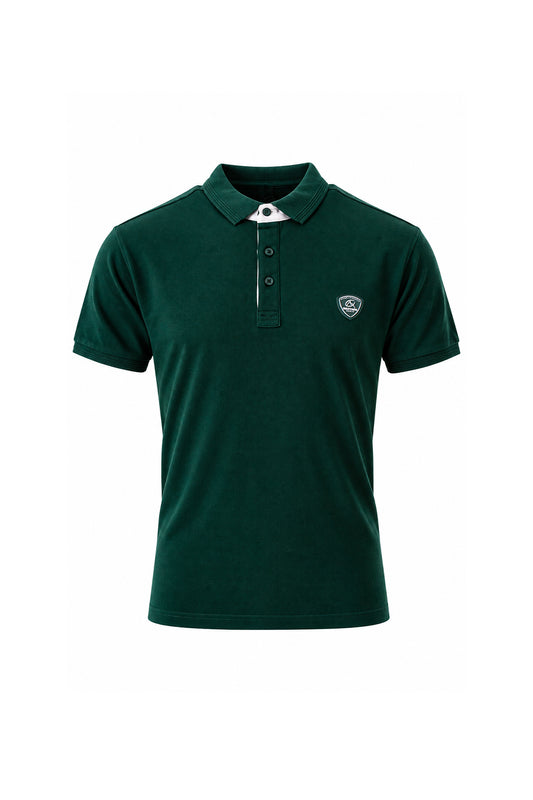 Polo Homme Vert manches courtes