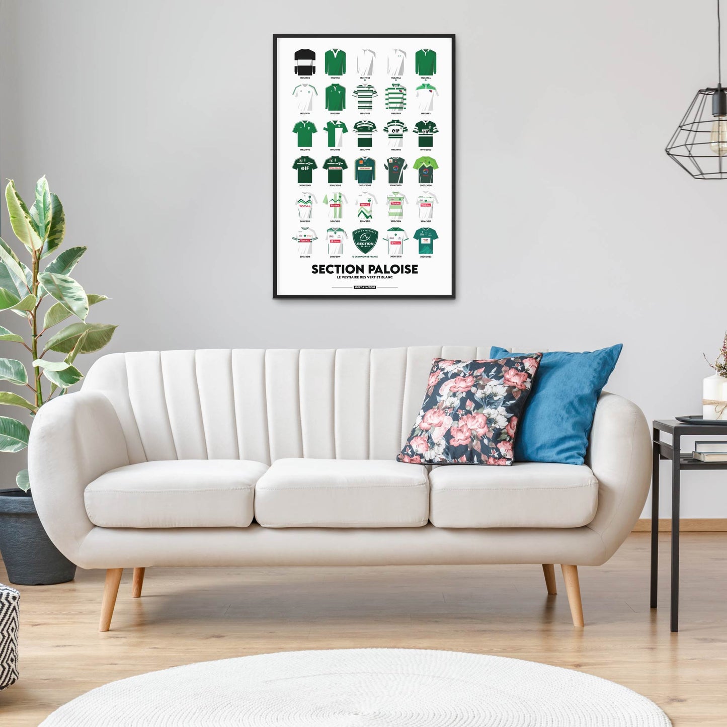 AFFICHE LE VESTIAIRE DES VERT ET BLANC