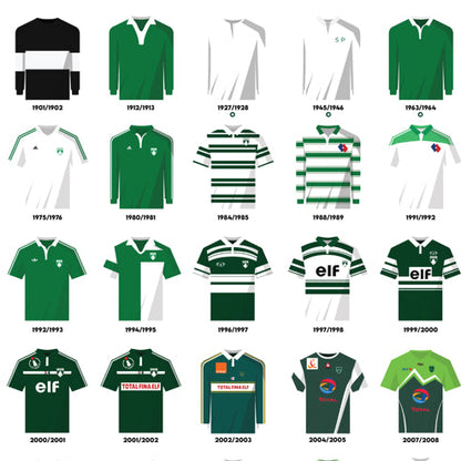 AFFICHE LE VESTIAIRE DES VERT ET BLANC