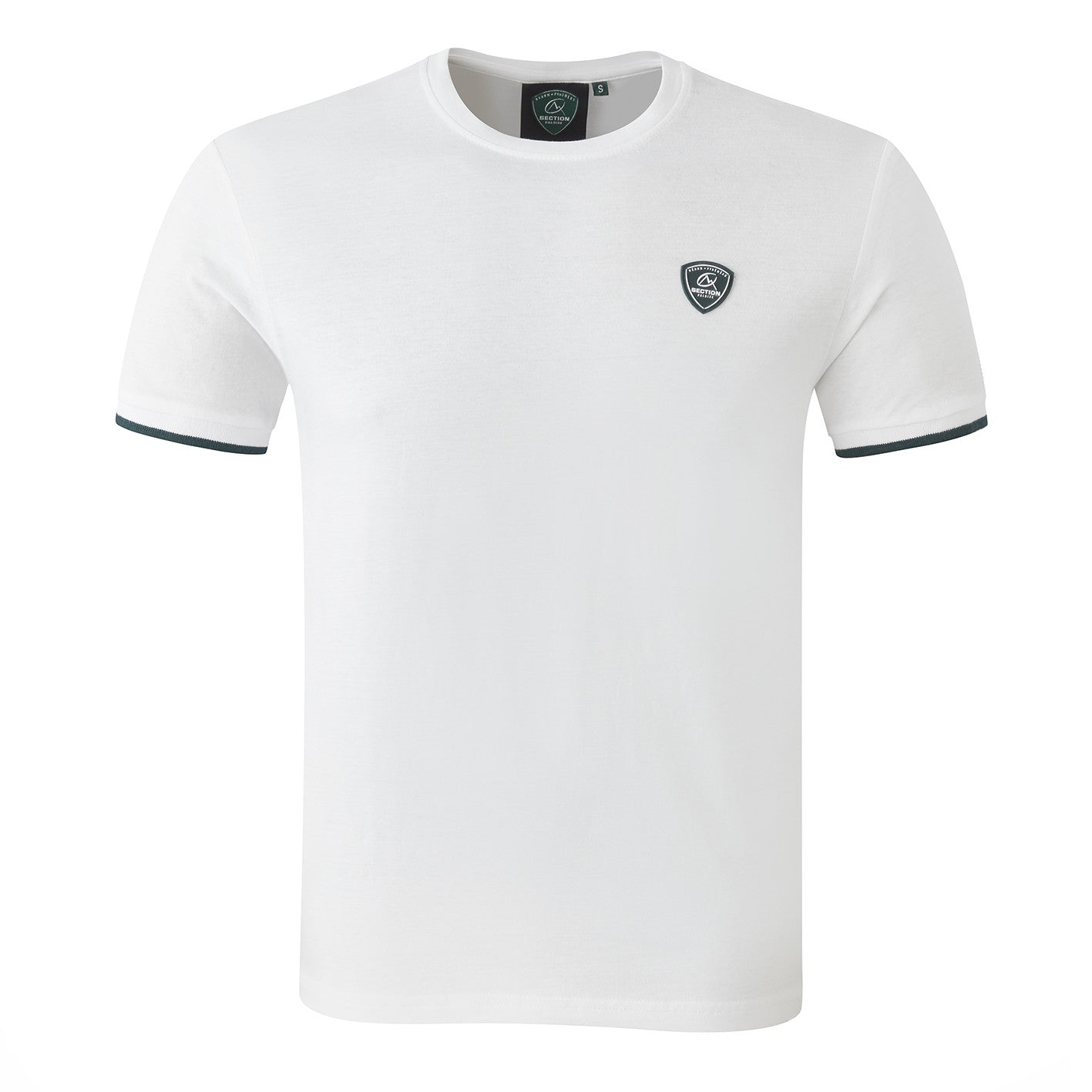 T-SHIRT BLASON BLANC