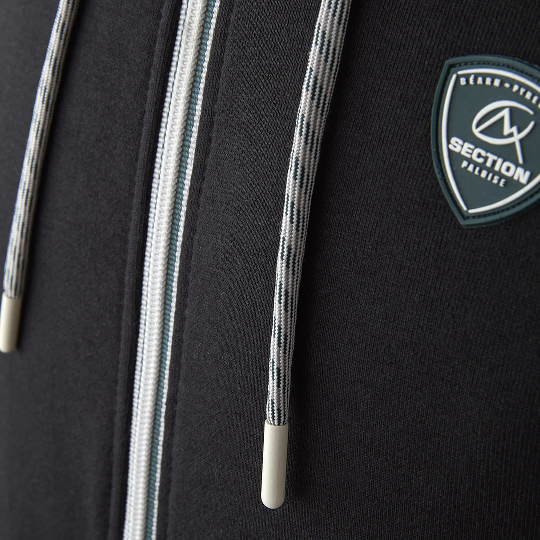 VESTE ZIPPEE BLASON NOIRE - ENFANT