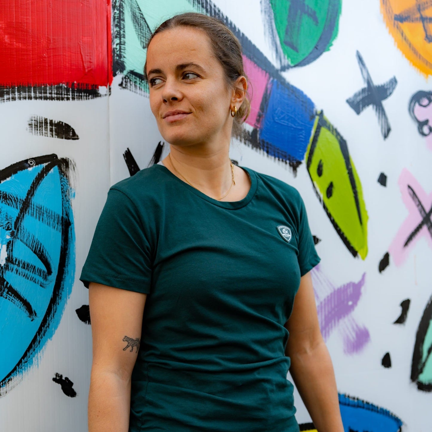 T-SHIRT BLASON VERT FEMME - SECTION PALOISE