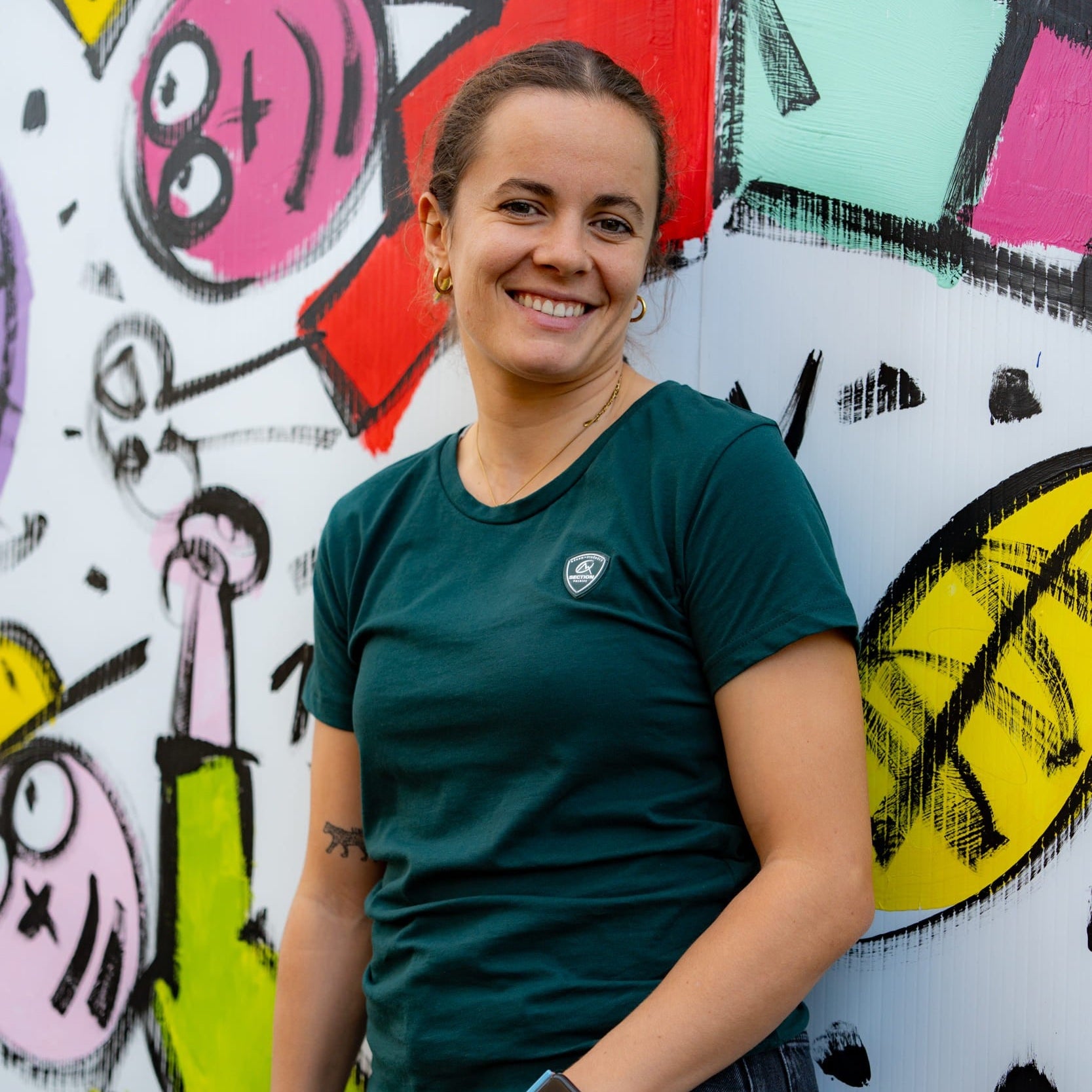 T-SHIRT BLASON VERT FEMME - SECTION PALOISE