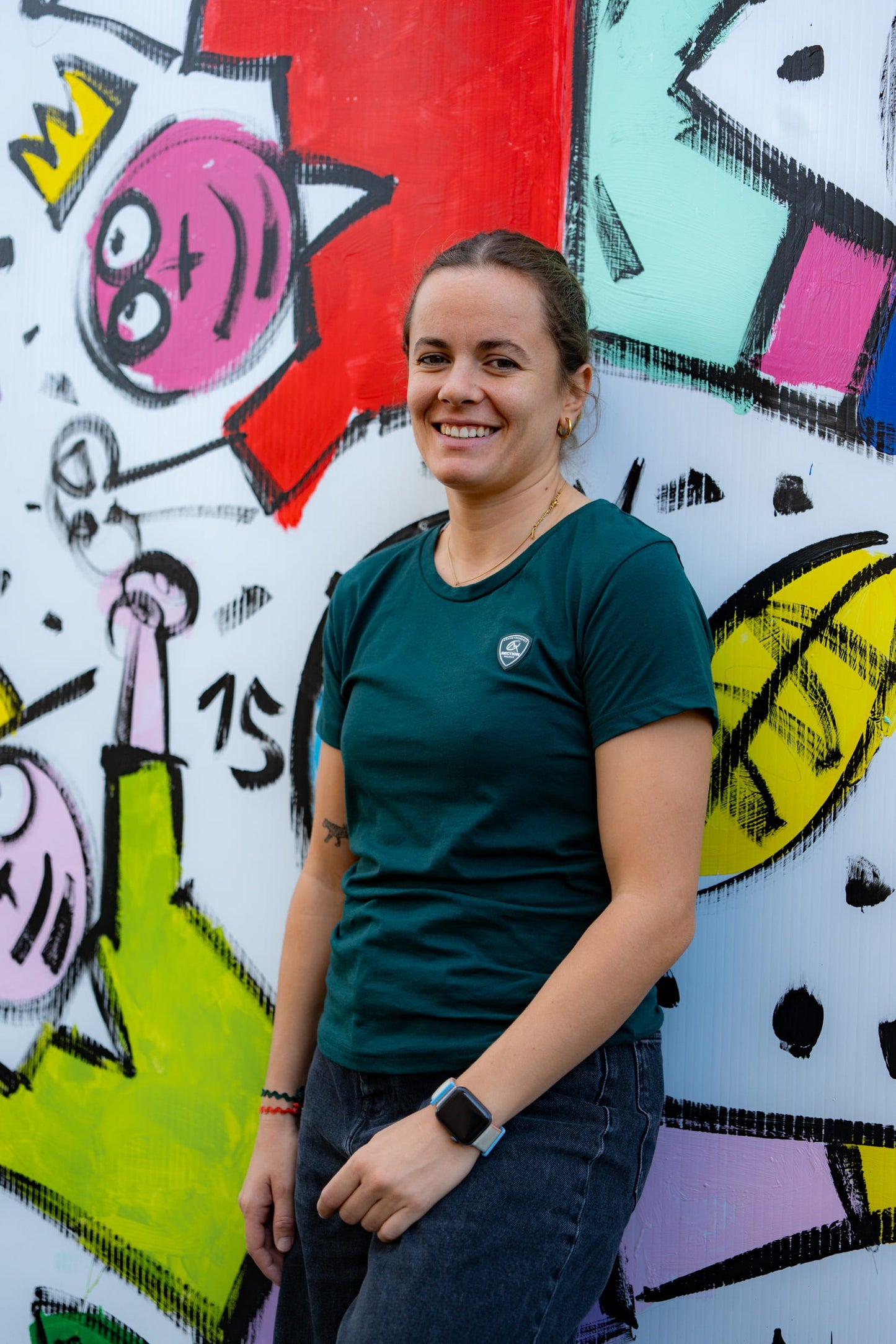 T-SHIRT BLASON VERT FEMME - SECTION PALOISE