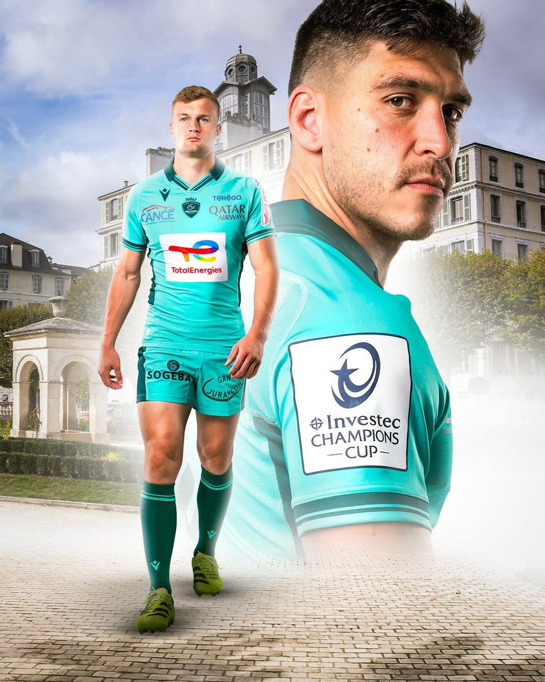 MAILLOT CHAMPIONS CUP VERT FLUO MACRON