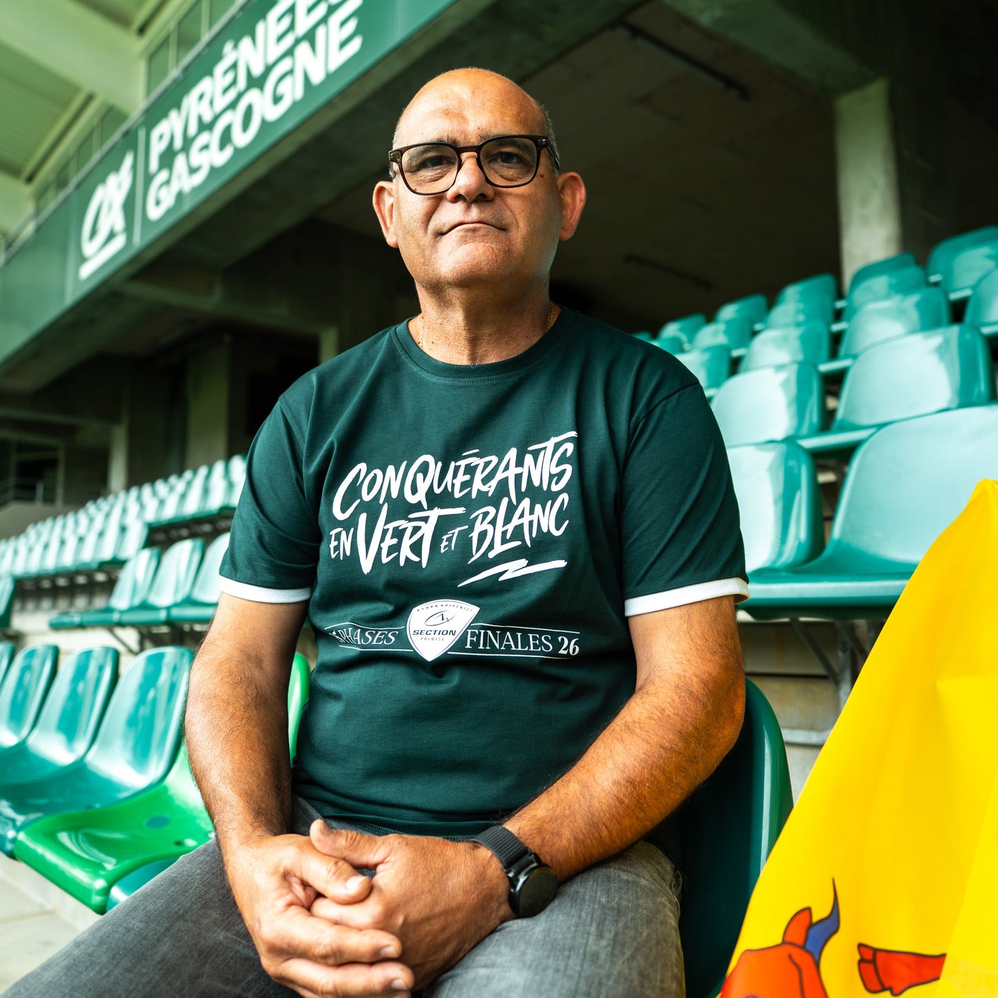 T-shirt Vert Homme Phases Finales 2025/2026